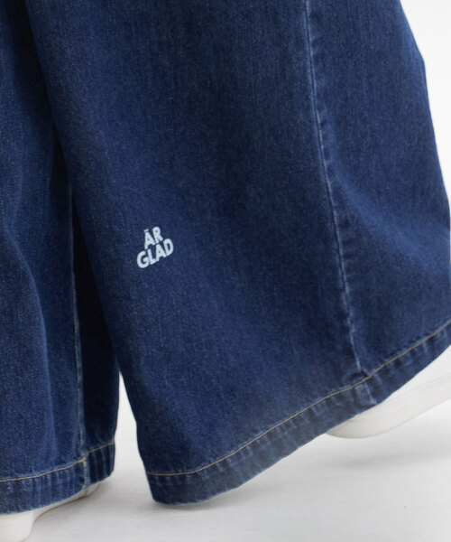 nop de nod(ノップドゥノッド)の「デニムボリュームパンツ(デニムパンツ・レディース・ブルー系/インディゴブルー・M)」の12枚目の写真