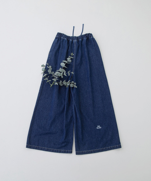 nop de nod(ノップドゥノッド)の「デニムボリュームパンツ(デニムパンツ・レディース・ブルー系/インディゴブルー・M)」の4枚目の写真