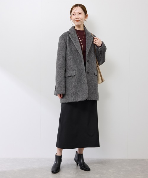 ROPE' PICNIC（ロペピクニック）の「シャギーテーラードジャコット（テーラードジャケット・レディース・グレー・FREE）」の11枚目の写真