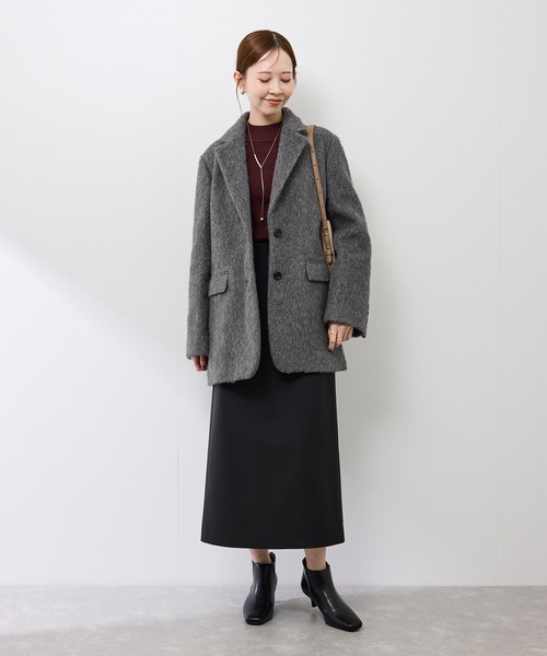 ROPE' PICNIC（ロペピクニック）の「シャギーテーラードジャコット（テーラードジャケット・レディース・グレー・FREE）」の12枚目の写真