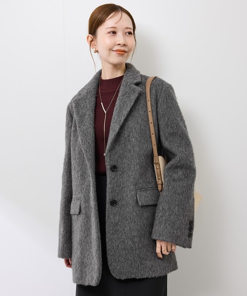 ROPE' PICNIC（ロペピクニック）の「シャギーテーラードジャコット（テーラードジャケット・レディース・グレー・FREE）」の14枚目の写真