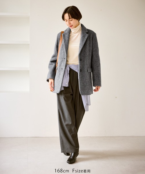 シャギーテーラードジャコット（テーラードジャケット）｜ROPE' PICNIC