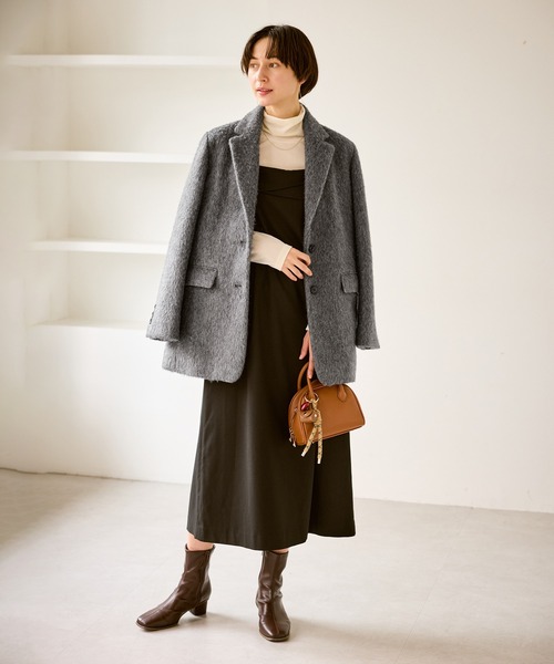 セール】シャギーテーラードジャコット（テーラードジャケット）｜ROPE