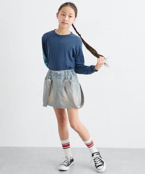 QUNTSTYLE（キュントスタイル）の「サスペンダー付き デニム