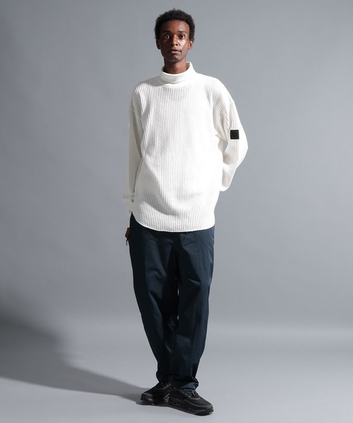 NUMERALS(ヌメラルズ)の「【NUMERALS】サーマルタートル(Tシャツ/カットソー・メンズ・オフホワイト/ブラック/オレンジ/ネイビー・MEDIUM/LARGE)」の13枚目の写真