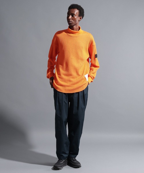 NUMERALS(ヌメラルズ)の「【NUMERALS】サーマルタートル(Tシャツ/カットソー・メンズ・オフホワイト/ブラック/オレンジ/ネイビー・MEDIUM/LARGE)」の18枚目の写真