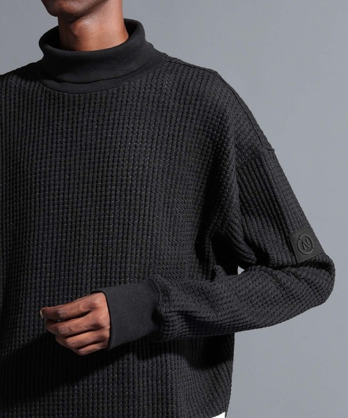 NUMERALS(ヌメラルズ)の「【NUMERALS】サーマルタートル(Tシャツ/カットソー・メンズ・オフホワイト/ブラック/オレンジ/ネイビー・MEDIUM/LARGE)」の5枚目の写真