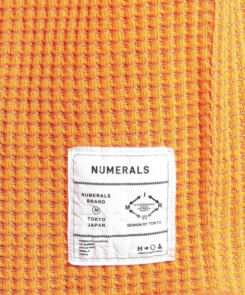 NUMERALS(ヌメラルズ)の「【NUMERALS】サーマルタートル(Tシャツ/カットソー・メンズ・オフホワイト/ブラック/オレンジ/ネイビー・MEDIUM/LARGE)」の10枚目の写真