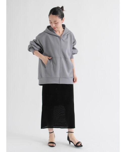 sm2rhythm（サマンサモスモスリズム）の「シアーベロアレイヤードスカート（スカート・レディース・ブラウン/ブラック/グレー・F）」の17枚目の写真