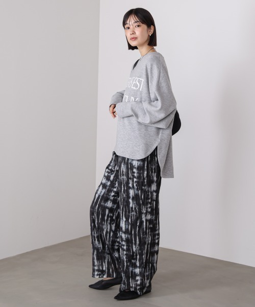 Bou Jeloud(ブージュルード)の「ライトダンボールロゴTシャツ(スウェット・レディース・グレー/チャコールグレー/グレイッシュベージュ・FREE)」の5枚目の写真