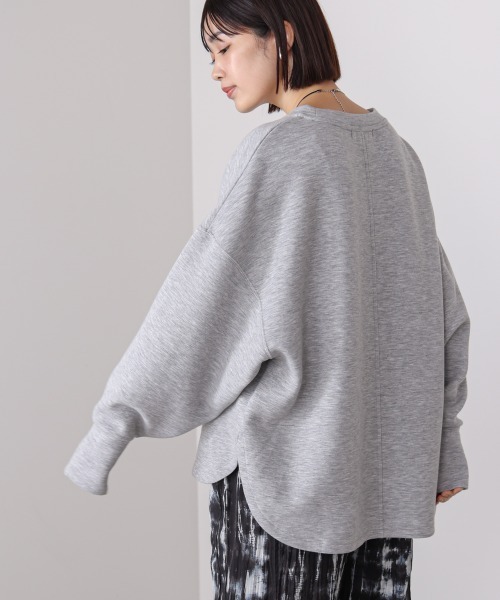 Bou Jeloud(ブージュルード)の「ライトダンボールロゴTシャツ(スウェット・レディース・グレー/チャコールグレー/グレイッシュベージュ・FREE)」の9枚目の写真