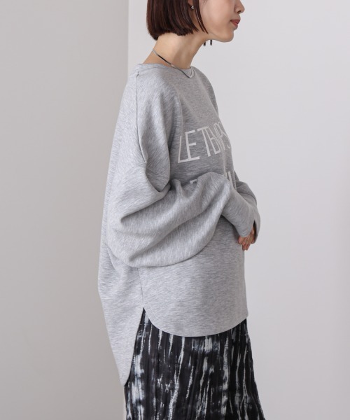 Bou Jeloud(ブージュルード)の「ライトダンボールロゴTシャツ(スウェット・レディース・グレー/チャコールグレー/グレイッシュベージュ・FREE)」の11枚目の写真
