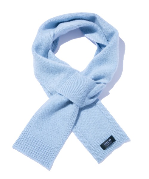 IRIS47(イリスフォーセブン)の「【IRIS 47】cashmere tie stole/カシミア タイ ストール(ストール/ショール・レディース・ホワイト/ライトブルー/ブラック・FREE)」の1枚目の写真