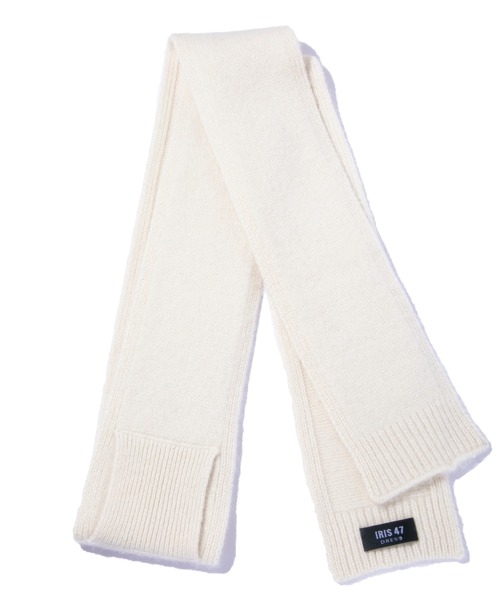 IRIS47(イリスフォーセブン)の「【IRIS 47】cashmere tie stole/カシミア タイ ストール(ストール/ショール・レディース・ホワイト/ライトブルー/ブラック・FREE)」の4枚目の写真