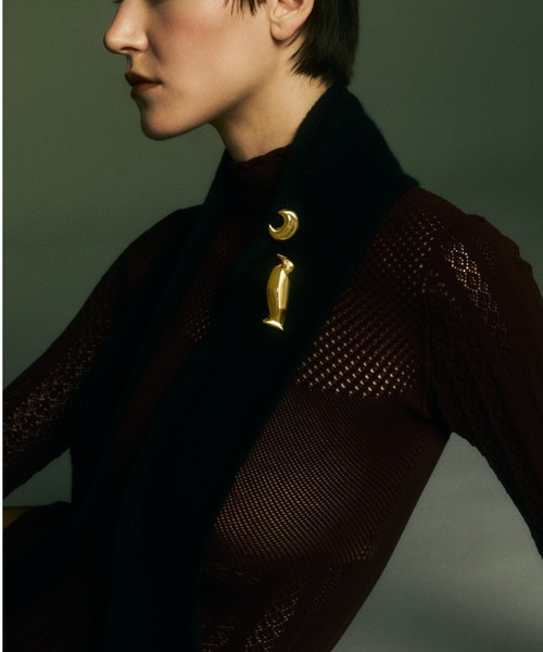 IRIS47(イリスフォーセブン)の「【IRIS 47】cashmere tie stole/カシミア タイ ストール(ストール/ショール・レディース・ホワイト/ライトブルー/ブラック・FREE)」の13枚目の写真