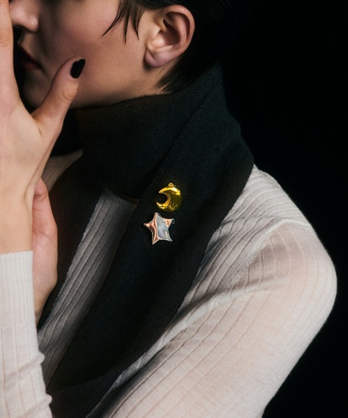 IRIS47(イリスフォーセブン)の「【IRIS 47】cashmere tie stole/カシミア タイ ストール(ストール/ショール・レディース・ホワイト/ライトブルー/ブラック・FREE)」の14枚目の写真