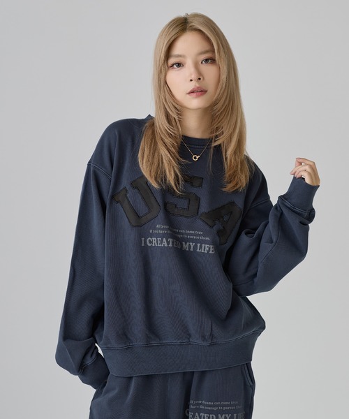MSG(エムエスジー)の「Buyer's Select/【SET-UP着用可能】USAワッペンピグメントトレーナー スウェット(スウェット・メンズ・ピンク/チャコール/ネイビー・M/L)」の17枚目の写真