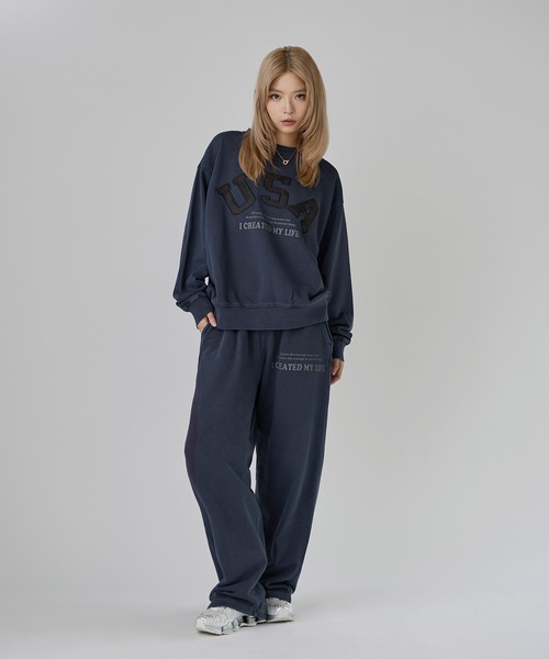 MSG(エムエスジー)の「Buyer's Select/【SET-UP着用可能】USAワッペンピグメントトレーナー スウェット(スウェット・メンズ・ピンク/チャコール/ネイビー・M/L)」の18枚目の写真