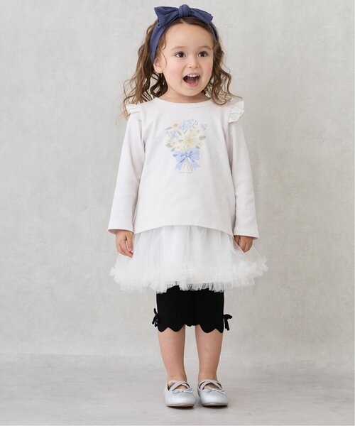 petit main（プティマイン）の「【プティプラ】GIRLS長袖T（Tシャツ/カットソー・キッズ・ブラック/ネイビー/レッド/キナリ/ダークブルー/ラベンダー/アイボリー/ライトブルー/ライトピンク/スモークピンク・100cm/110cm/90cm/80ｃｍ/120cm/130cm）」の16枚目の写真