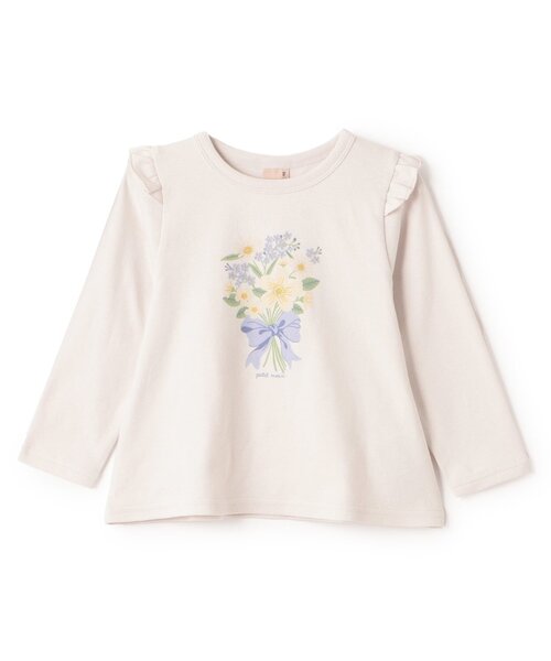 petit main（プティマイン）の「【プティプラ】GIRLS長袖T（Tシャツ/カットソー・キッズ・ブラック/ネイビー/レッド/キナリ/ダークブルー/ラベンダー/アイボリー/ライトブルー/ライトピンク/スモークピンク・100cm/110cm/90cm/80ｃｍ/120cm/130cm）」の19枚目の写真