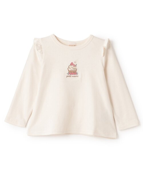 petit main（プティマイン）の「【プティプラ】GIRLS長袖T（Tシャツ/カットソー・キッズ・ブラック/ネイビー/レッド/キナリ/ダークブルー/ラベンダー/アイボリー/ライトブルー/ライトピンク/スモークピンク・100cm/110cm/90cm/80ｃｍ/120cm/130cm）」の20枚目の写真