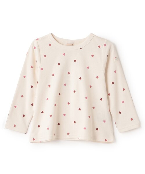 petit main（プティマイン）の「【プティプラ】GIRLS長袖T（Tシャツ/カットソー・キッズ・ブラック/ネイビー/レッド/キナリ/ダークブルー/ラベンダー/アイボリー/ライトブルー/ライトピンク/スモークピンク・100cm/110cm/90cm/80ｃｍ/120cm/130cm）」の21枚目の写真