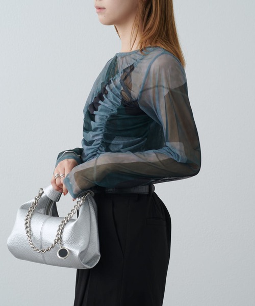 Lui's（ルイス）の「ニュアンスプリントシアーロンT（Tシャツ/カットソー・レディース・グリーン/ブラウン/ブラック・FREE）」の17枚目の写真