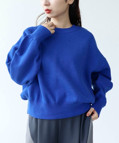 Cepica(セピカ)の「スウェットライククルーネックプルオーバー(Tシャツ/カットソー・レディース・イエロー/ブルー/レッド・FREE)」の2枚目の写真