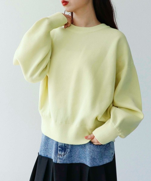 Cepica(セピカ)の「スウェットライククルーネックプルオーバー(Tシャツ/カットソー・レディース・イエロー/ブルー/レッド・FREE)」の6枚目の写真