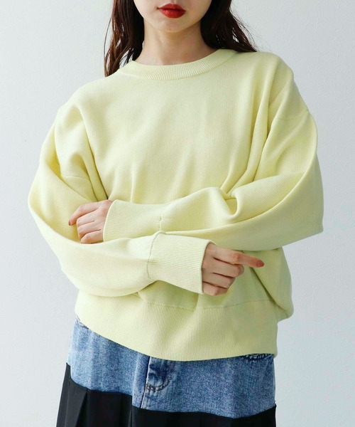 Cepica(セピカ)の「スウェットライククルーネックプルオーバー(Tシャツ/カットソー・レディース・イエロー/ブルー/レッド・FREE)」の7枚目の写真