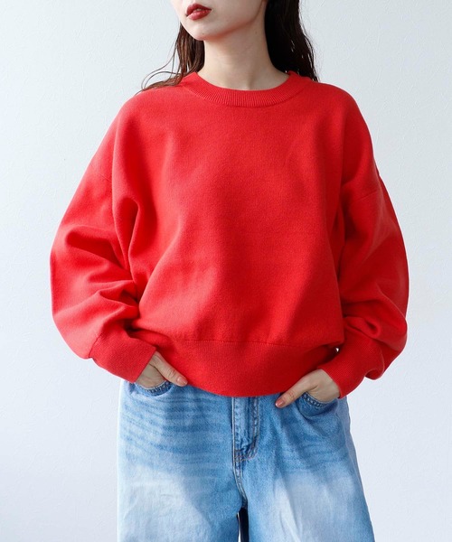 Cepica(セピカ)の「スウェットライククルーネックプルオーバー(Tシャツ/カットソー・レディース・イエロー/ブルー/レッド・FREE)」の9枚目の写真