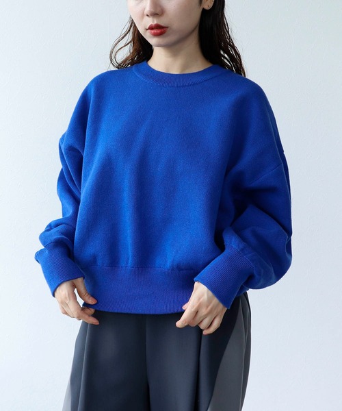 Cepica(セピカ)の「スウェットライククルーネックプルオーバー(Tシャツ/カットソー・レディース・イエロー/ブルー/レッド・FREE)」の4枚目の写真