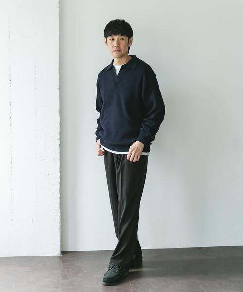 セール】『一部WEB限定カラー』コットンウール スキッパーニット