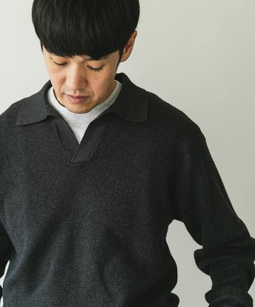 セール】『一部WEB限定カラー』コットンウール スキッパーニット