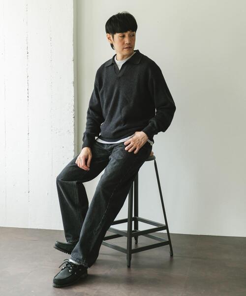 セール】『一部WEB限定カラー』コットンウール スキッパーニット