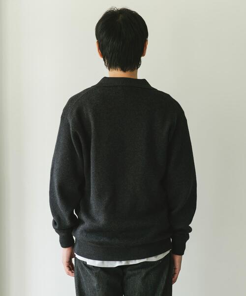 URBAN RESEARCH DOORS（アーバンリサーチドアーズ）の「『一部WEB限定カラー』コットンウール スキッパーニット（ニット/セーター・メンズ・チャコールグレー/ブラウン/ネイビー・LARGE/MEDIUM）」の21枚目の写真