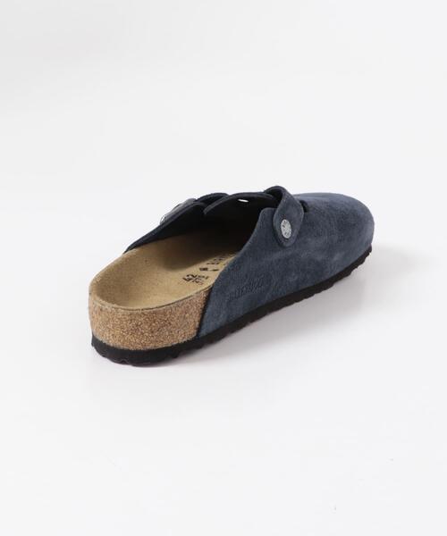 BIRKENSTOCK Boston サンダル 40 ネイビー スエード BIRKENSTOCK ○○ビルケンシュトック ボストン 40周年モデル