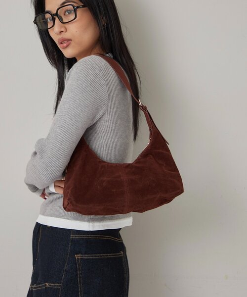 WHO'S WHO gallery（フーズフーギャラリー）の「スウェードショルダーバッグ（トートバッグ・レディース・ブラウン/キャメル・FREE）」の5枚目の写真