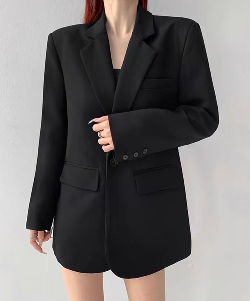 SPIGA（スピーガ）の「ｼﾝﾌﾟﾙﾃｰﾗｰﾄﾞｼﾞｬｹｯﾄ（テーラードジャケット・レディース・グレー/ブラック・SMALL/X-LARGE/LARGE/MEDIUM）」の11枚目の写真