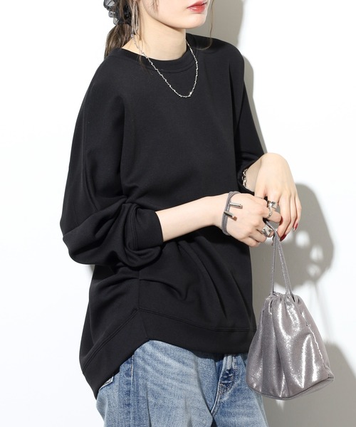mitis(ミティス)の「mitis ダンボールサイドタックプルオーバー(Tシャツ/カットソー・レディース・アイボリー/ブラック/グレー/ブルーグレー・M)」の11枚目の写真