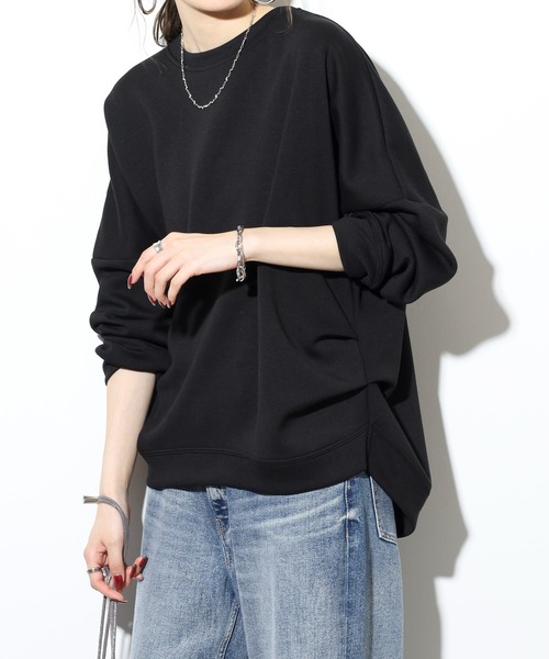 mitis(ミティス)の「mitis ダンボールサイドタックプルオーバー(Tシャツ/カットソー・レディース・アイボリー/ブラック/グレー/ブルーグレー・M)」の9枚目の写真