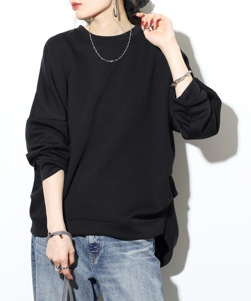 mitis(ミティス)の「mitis ダンボールサイドタックプルオーバー(Tシャツ/カットソー・レディース・アイボリー/ブラック/グレー/ブルーグレー・M)」の10枚目の写真