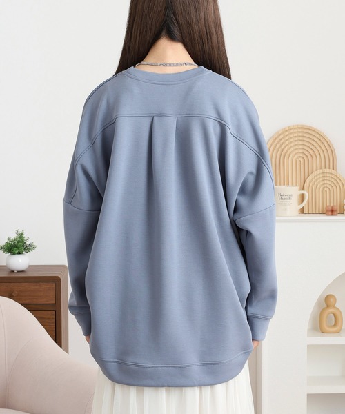 mitis(ミティス)の「mitis ダンボールサイドタックプルオーバー(Tシャツ/カットソー・レディース・アイボリー/ブラック/グレー/ブルーグレー・M)」の19枚目の写真