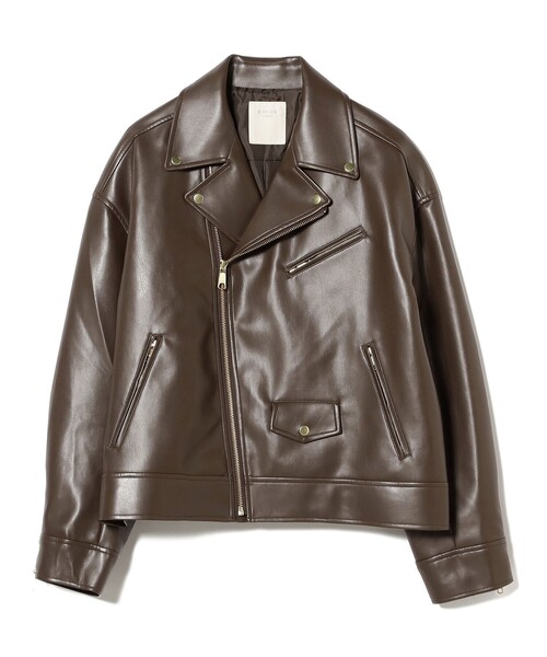 セール】レザーライク ジャケット（S～M）（ライダースジャケット）｜B