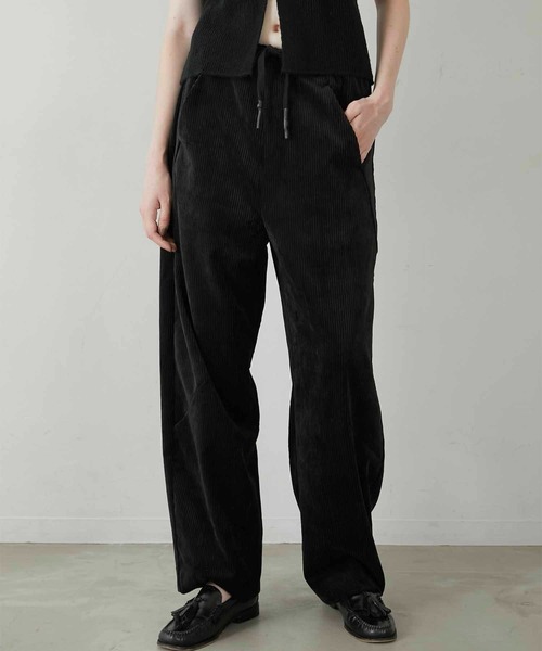 LA PEAU DE GEM　cutwork corduroy pants LA PEAU DE GEM】cutwork corduroy pants/カットワークコーデュロイ