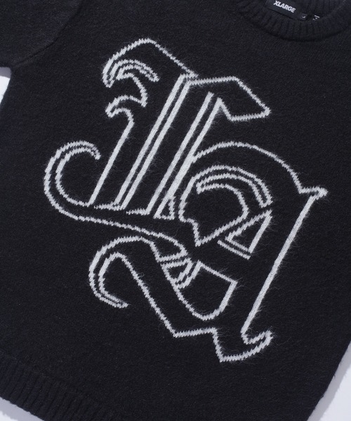 XLARGE(エクストララージ)の「OLD ENGLISH MOHAIR KNIT SWEATER(ニット/セーター・メンズ・ブラック/ブラウン・S/M/L/XL)」の10枚目の写真