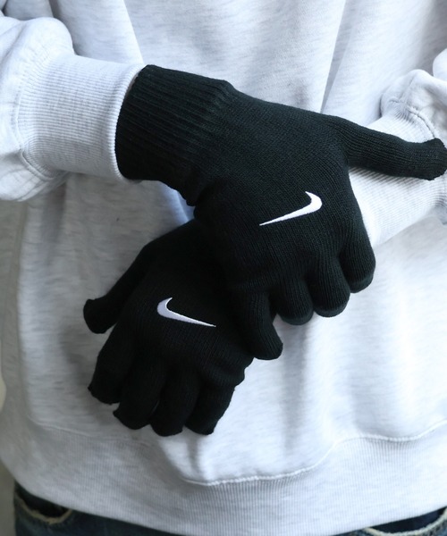 NIKE（ナイキ）の「【NIKE/ナイキ 】ナイキ ニット スウォッシュ グローブ3.0（手袋・メンズ・ブルー/ブラック/ピンク・M/S/L）」の9枚目の写真