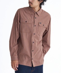 RVCA メンズ CLUEL SHIRT 長袖シャツ 【2025年秋冬モデル】/ルーカチェック柄長袖オックスフォードシャツ