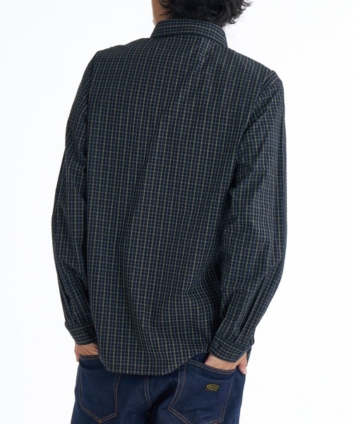 RVCA(ルーカ)の「RVCA メンズ CLUEL SHIRT 長袖シャツ 【2025年秋冬モデル】/ルーカチェック柄長袖オックスフォードシャツ(シャツ/ブラウス・メンズ・ブラック/キャメル・SMALL/MEDIUM/LARGE)」の7枚目の写真