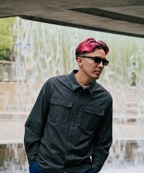 RVCA(ルーカ)の「RVCA メンズ CLUEL SHIRT 長袖シャツ 【2025年秋冬モデル】/ルーカチェック柄長袖オックスフォードシャツ(シャツ/ブラウス・メンズ・ブラック/キャメル・SMALL/MEDIUM/LARGE)」の9枚目の写真